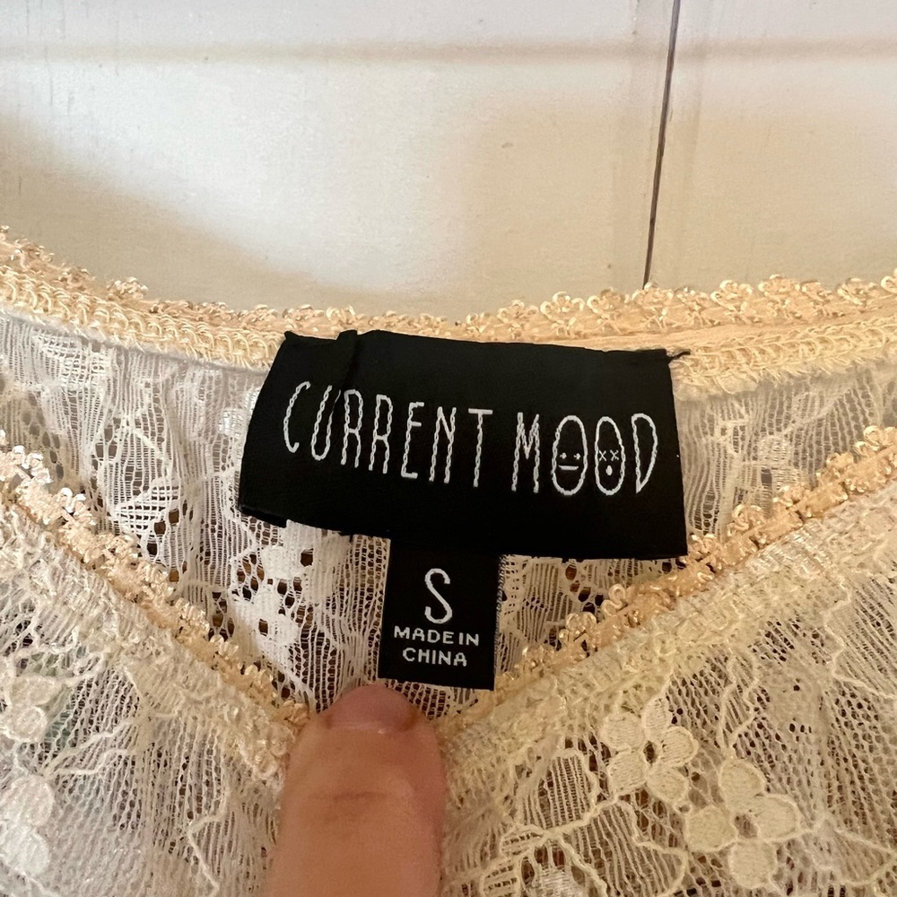 New! Dolls Kill Current Mood “Prairie Song” Sheer Tiered Lace Maxi Skirt - Picture 4 of 5